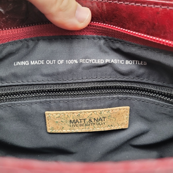 MATT & NAT | vegan/faux leather envelope style zipper detail purse - Picture 6 of 8